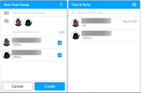 how do you chat in a group wall on roblox