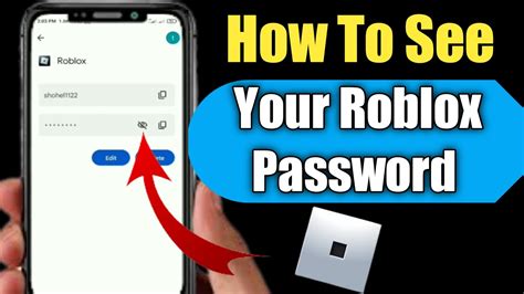 how do you check your password on roblox mobile