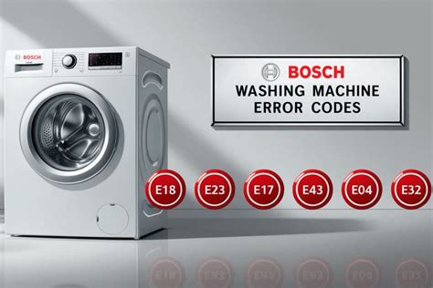 how do you clear the error code on a bosch washing machine