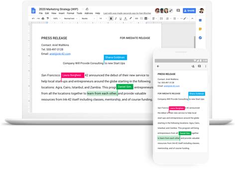 how do you collaborate in google docs