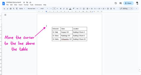 how do you copy and paste a table in google docs