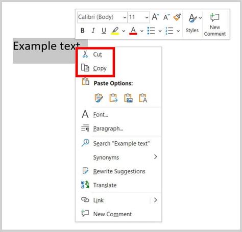 how do you copy and paste a text box in word