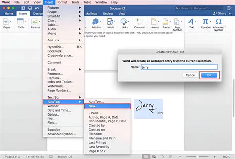 how do you create a folder in word for mac