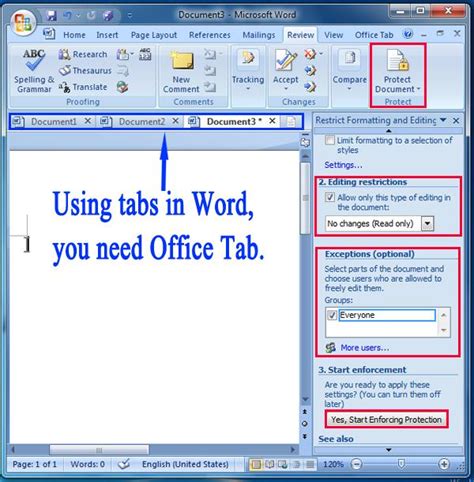 how do you create a locked word document with fillable fields