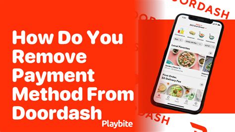 how do you delete a payment method on doordash