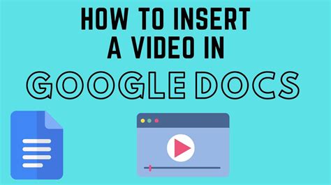 how do you embed a youtube video in google docs