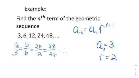 how do you find the nth term in a geometric sequence