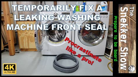 how do you fix a tear in a washing machine seal