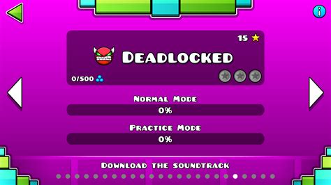 how do you get deadlocked in geometry dash lite