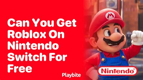 how do you get roblox on nintendo switch for free