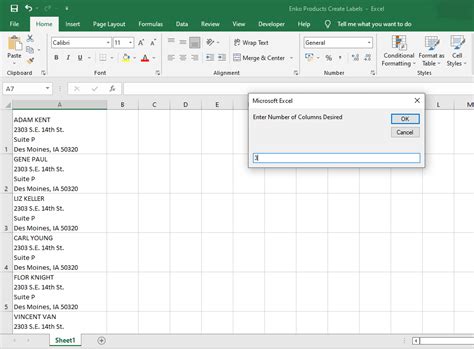 how do you import addresses from excel to word labels