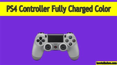 how do you know when a ps4 controller is fully charged