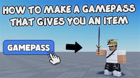 how do you make a gamepass in roblox studio