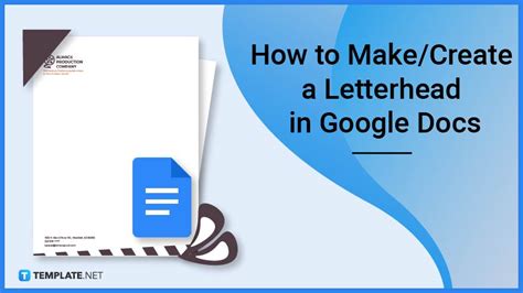how do you make a letterhead on google docs
