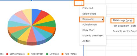 how do you make a pie chart on google forms