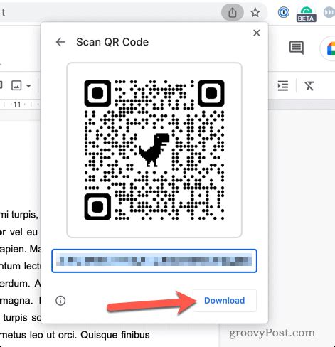 how do you make a qr code for a google doc
