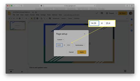 how do you make a slide portrait in google slides