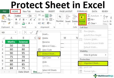 how do you protect an excel sheet