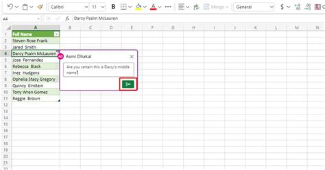 how do you read a threaded comment in excel