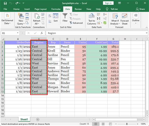 how do you rearrange data in excel