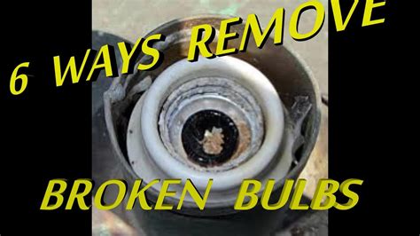 how do you remove a broken bulb from a socket