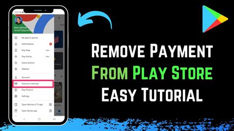how do you remove a payment method from google play store