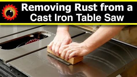 how do you remove rust from a metal table