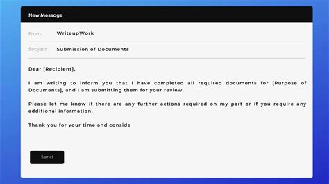 how do you send an email for document submission