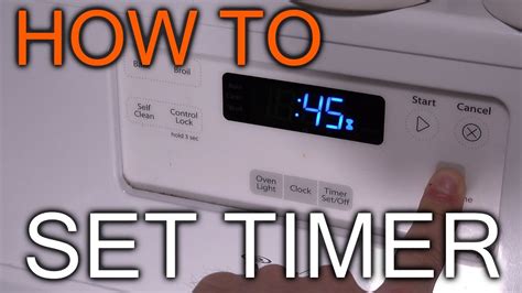 how do you set a timer on an oven
