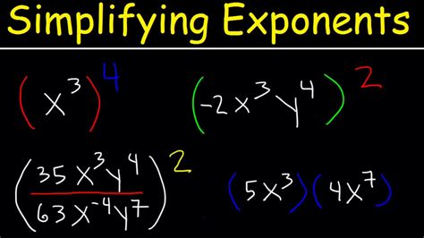 how do you simplify fractions with variables and exponents