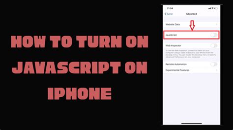 how do you turn on javascript on your phone
