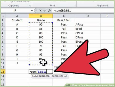 how do you type 1 2 in excel