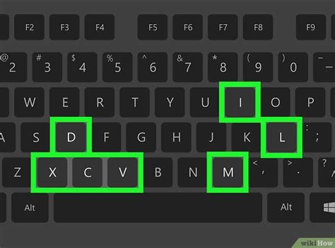 how do you type roman numerals on a computer keyboard