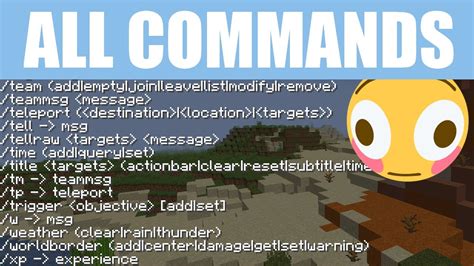 how do you use commands in minecraft java