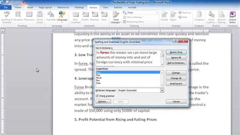 how do you use spell check in ms word