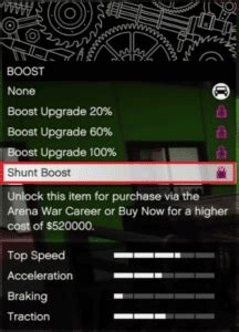 how do you use the shunt boost in gta 5 ps4