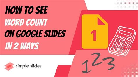 how do you use word count on google slides