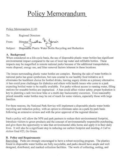 how do you write a policy memo