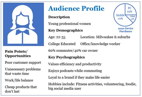 how do you write an audience profile