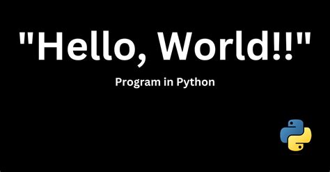 how do you write hello world in python