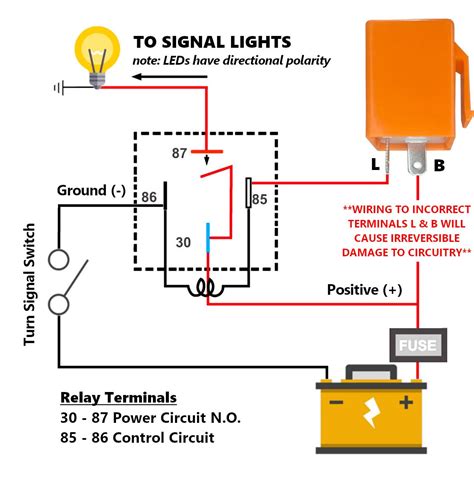 how does a flasher relay work diagram