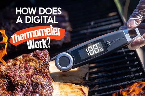 how does a manual meat thermometer work