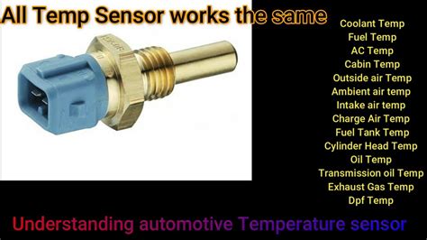 how does a temperature sensor work on a car