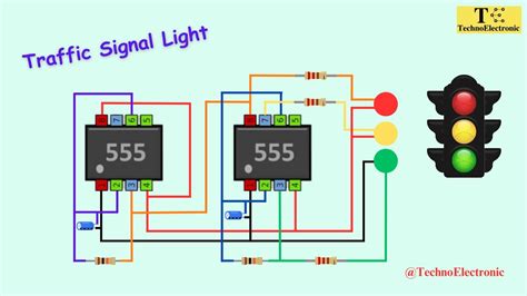 how does a traffic light circuit work