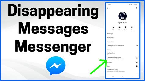 how does disappearing messages work on fb