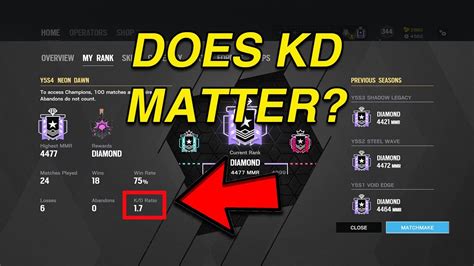 how does kd work in siege