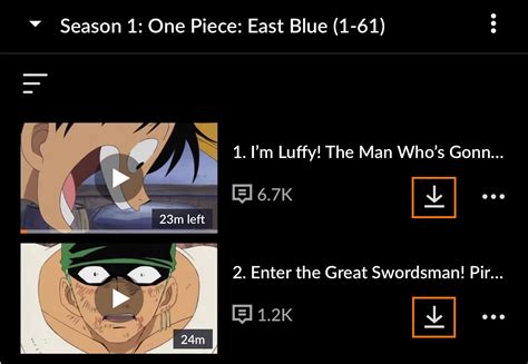 how does offline viewing work on crunchyroll