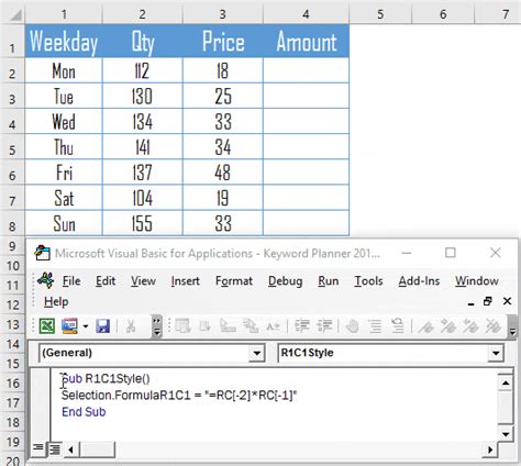 how does r1c1 work in excel