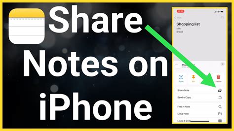 how does shared notes work on iphone