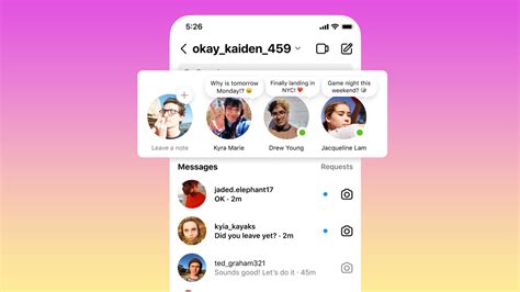 how does sharing notes work on instagram